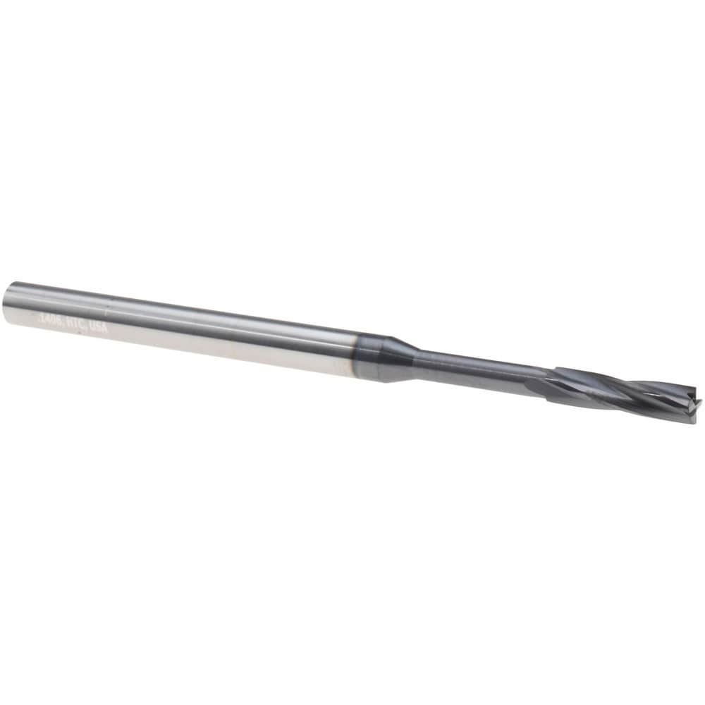 0.1406" Cut Diam, 9/16" Flute Length, Solid Carbide Solid Counterbore