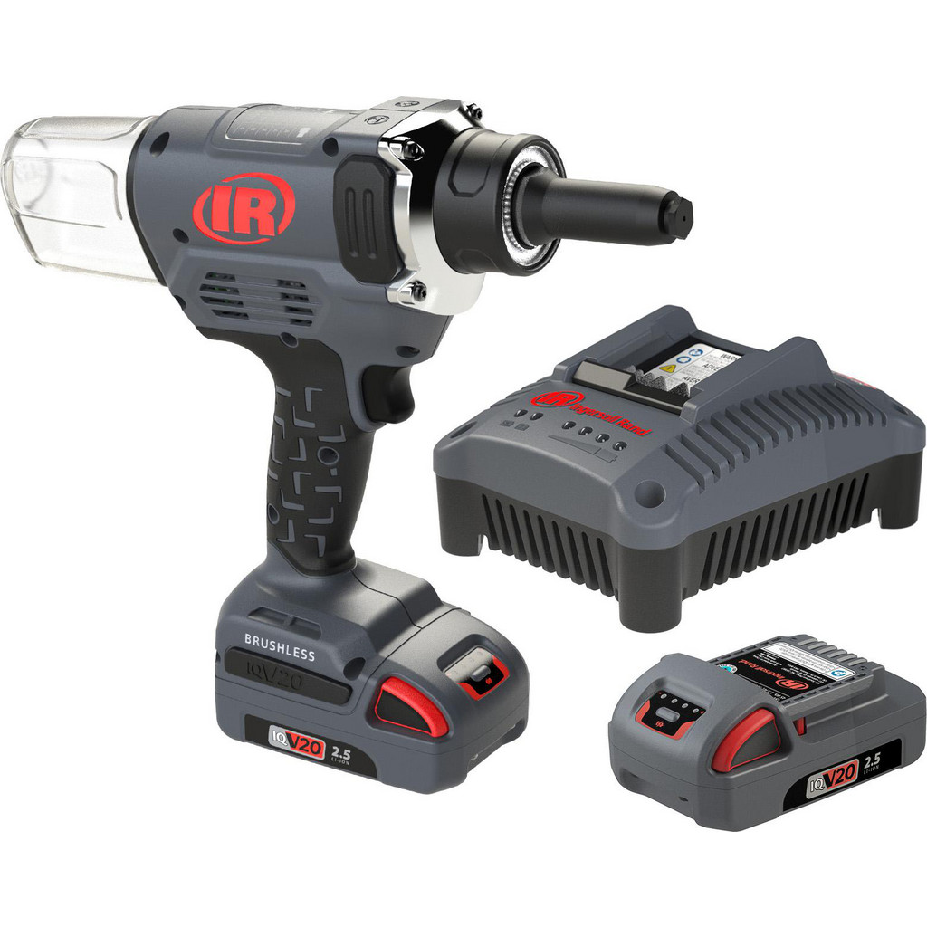 Aro S20vc Rivet Ingersoll Rand - IQV20™ Cordless Rivet Tool Kit: 4,500 lbf, 1
