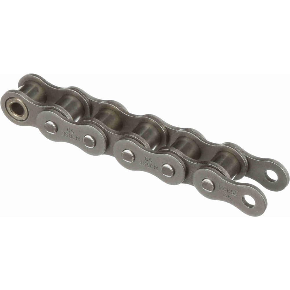 Morse 50LL R 10FT BOX Roller Chain: Standard Riveted, 5/8" Pitch, 50 Trade, 10 Long, 1 Strand 