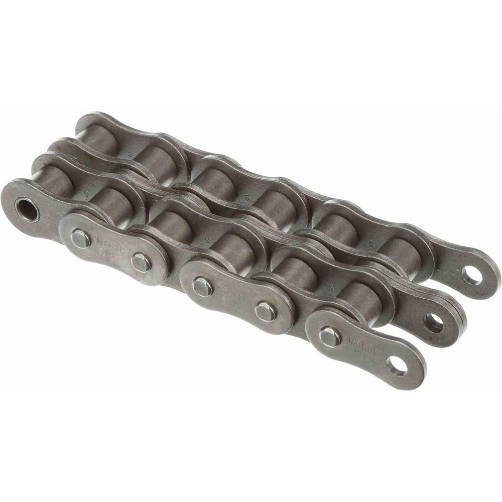 Morse 80-2R 10FT BOX Roller Chain: Standard Riveted, 1" Pitch, 80-2 Trade, 10 Long, 2 Strand 