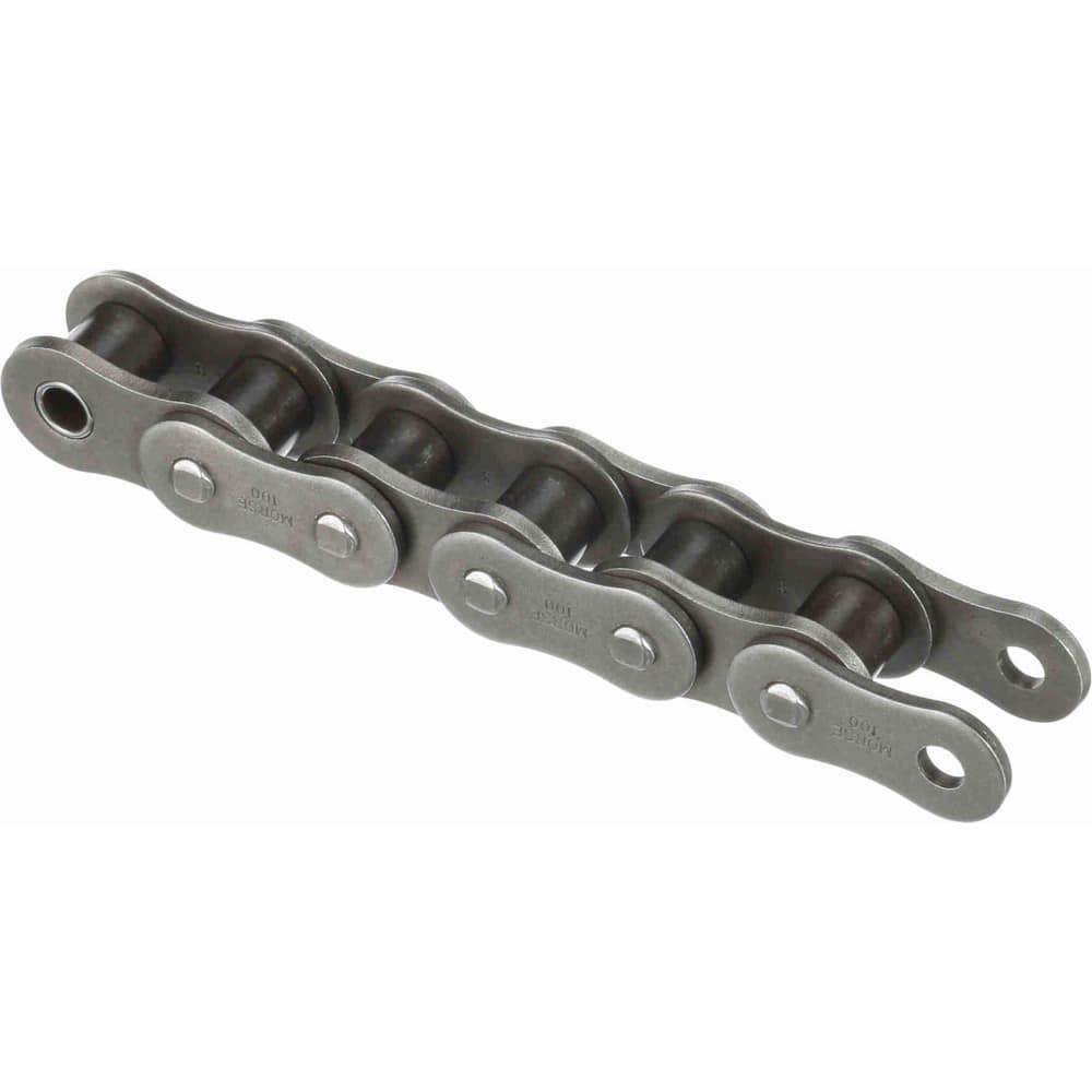 Roller Chain: Standard Riveted, 1-1/4" Pitch, 100 Trade, 10' Long, 1 Strand