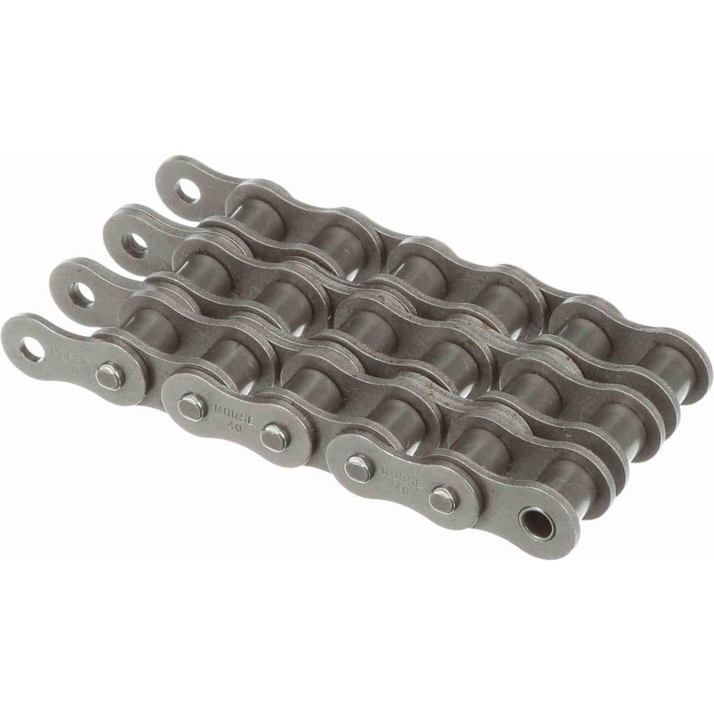 Morse 40-3R 10FT BOX Roller Chain: Standard Riveted, 1/2" Pitch, 40-3 Trade, 10 Long, 3 Strand 