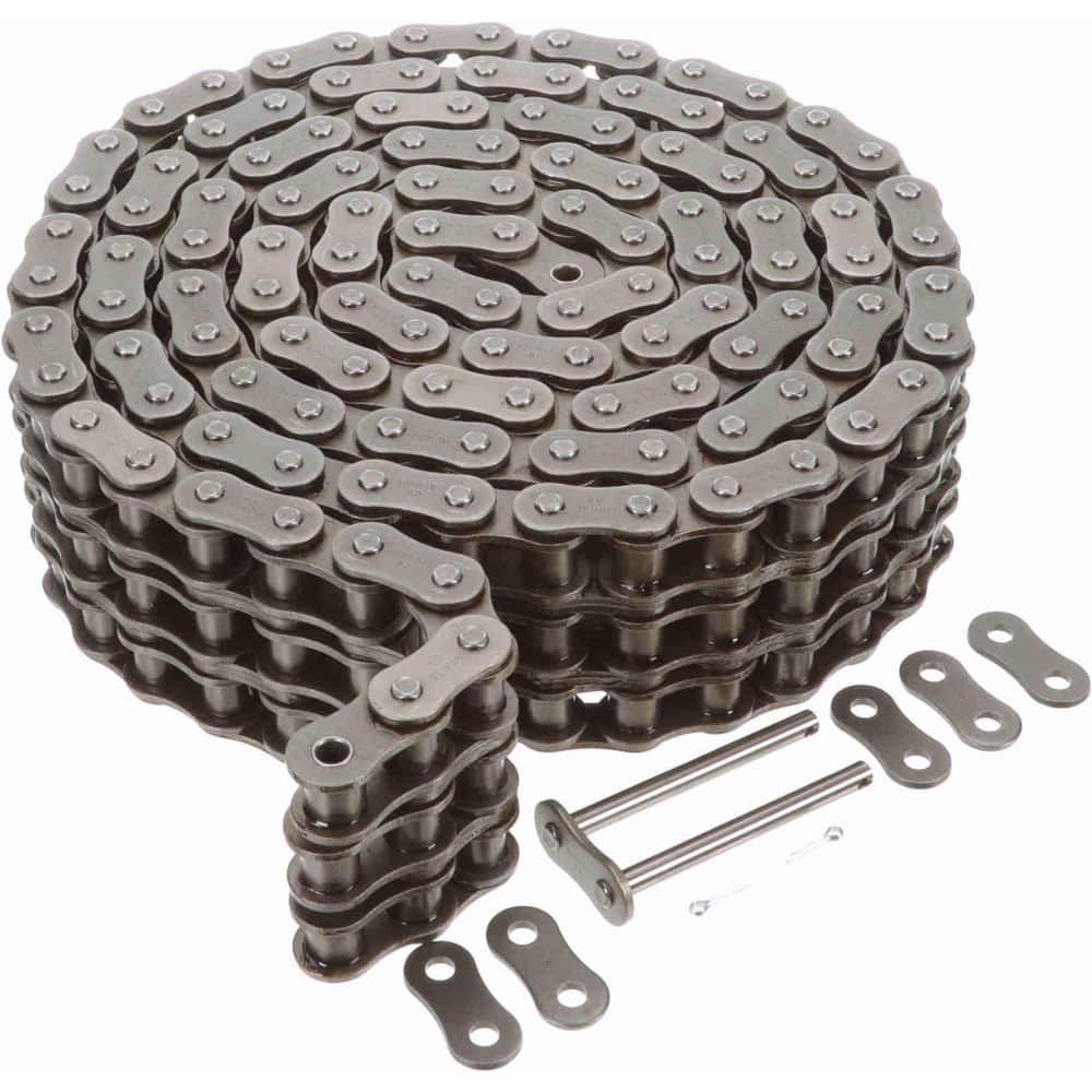 Morse 80-3R 10FT BOX Roller Chain: Standard Riveted, 1" Pitch, 80-3 Trade, 10 Long, 3 Strand 