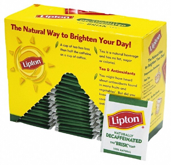 Pack of 72 Lipton Decaffeinated Tea Bags