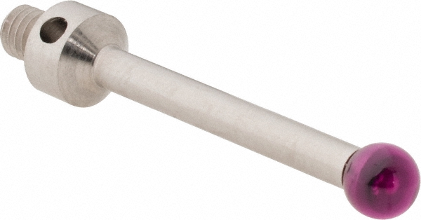CMM Ball Stylus: 5 mm Ball Dia, 30 mm OAL, M4