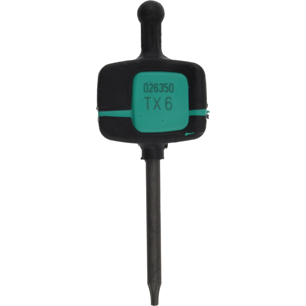 Torx Key: Flag Handle, T6, 2-1/2" OAL, Alloy Steel