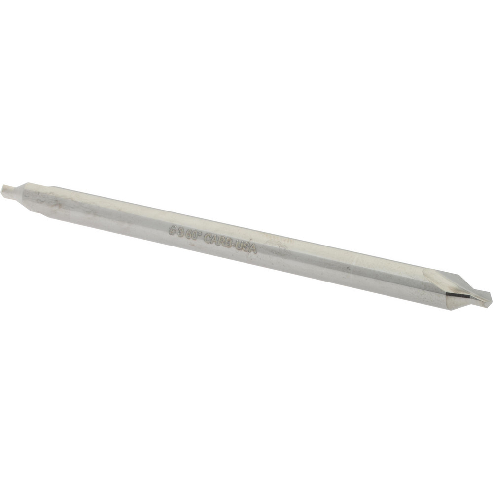 Hertel 300-005003 Combo Drill & Countersink: #3, 1/4" Body Dia, 1180, Solid Carbide Image
