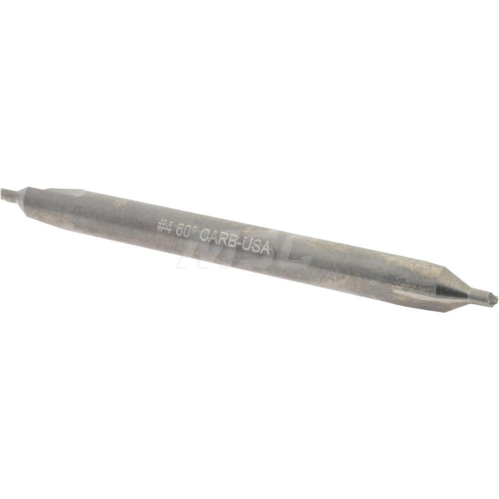 Combo Drill & Countersink: #4, 5/16" Body Dia, 1180, Solid Carbide