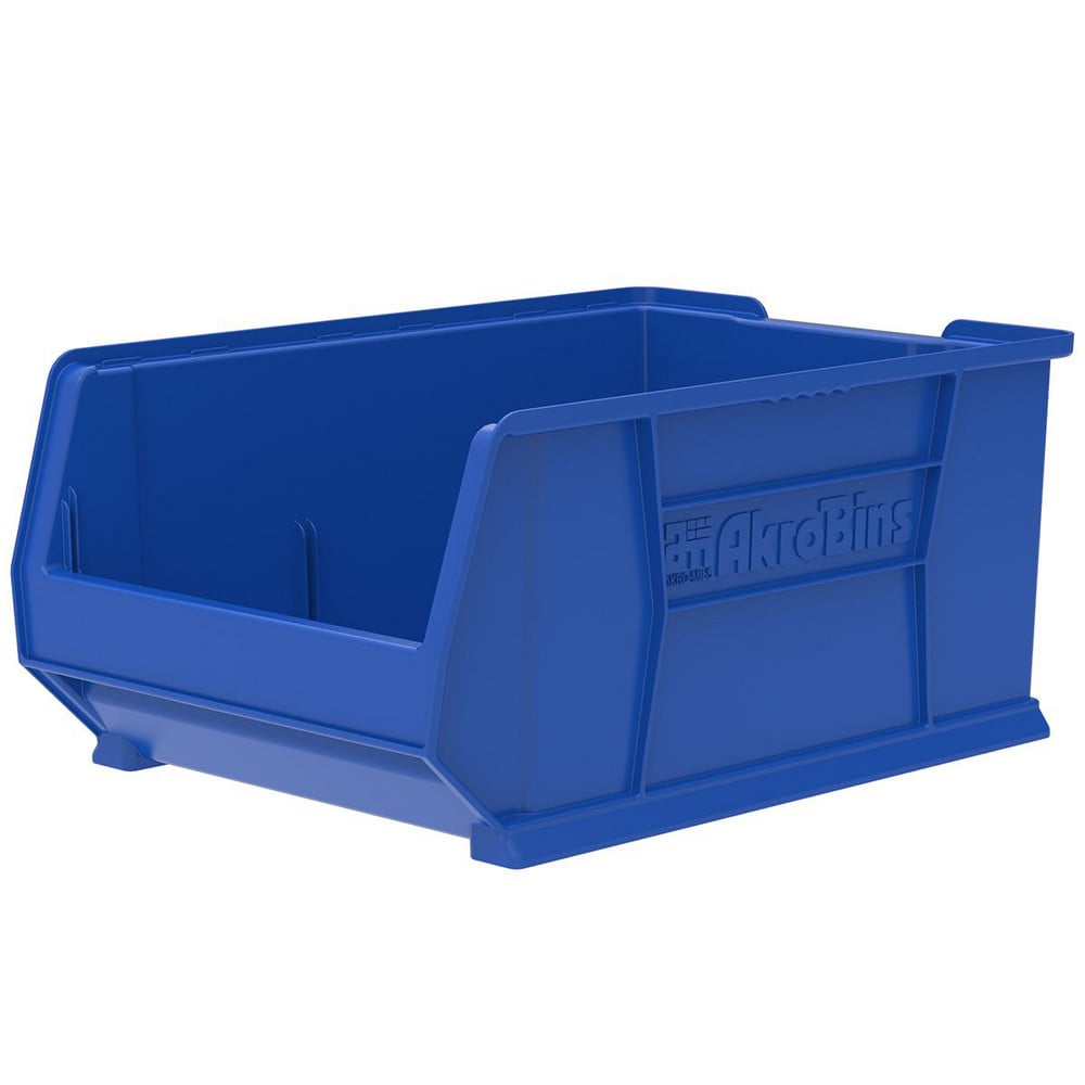 AKRO-MILS 30288 BLUE Plastic Hopper Stacking Bin: Image