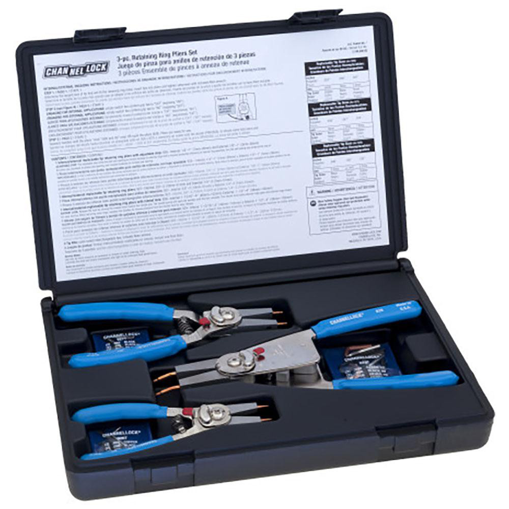 Channellock 3 Piece, 1/8 to 4" Bore, 1/4 to 4" Shaft, Internal