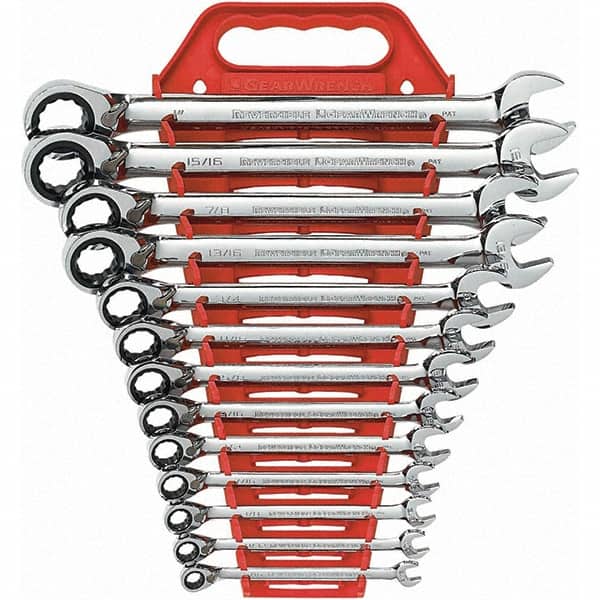 GearWrench SAE Reversible Combination Ratcheting Wrench Set (13-Piece)