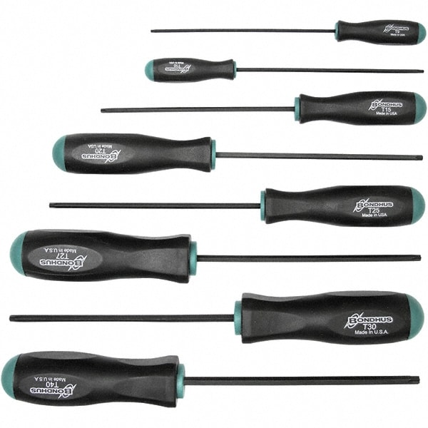 Screwdriver Set: 8 Pc, Torx