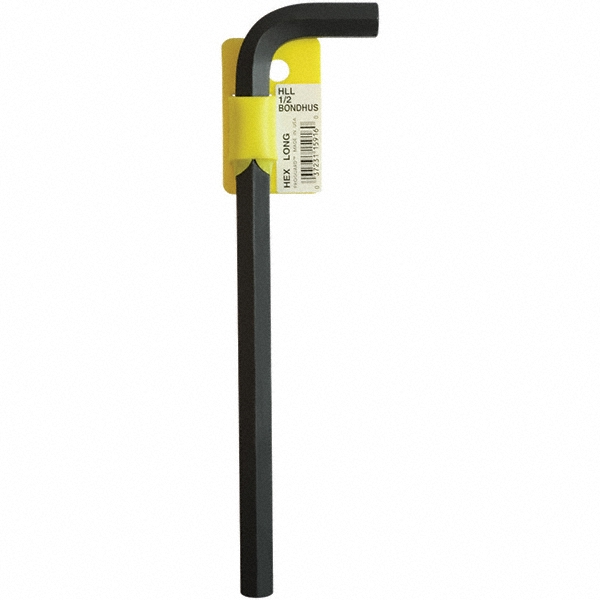 Bondhus L-Handle Hex Key: 1/2", Hex End, Long Arm - Protanium High Torque Steel | Part #15916