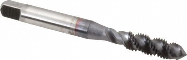 OSG 1413708 Spiral Flute Tap: #12-24, UNC, 3 Flute, Bottoming, 2B & 3B Class of Fit, High Speed Steel, TICN Finish Image