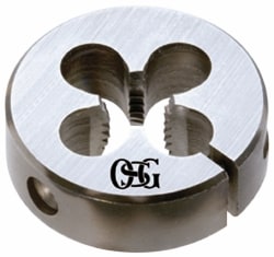 Round Die: M4x0.7, 25 mm OD, High Speed Steel