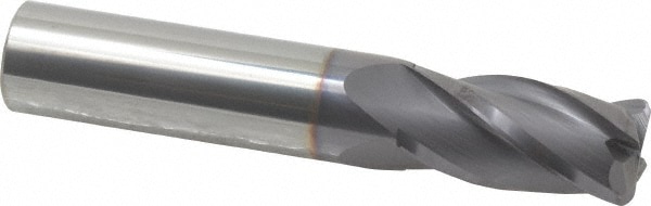 Niagara Cutter 17007176 Corner Radius End Mill: 5/8" Dia, 1-1/4" LOC, 0.09" Radius, 4 Flutes, Solid Carbide Image