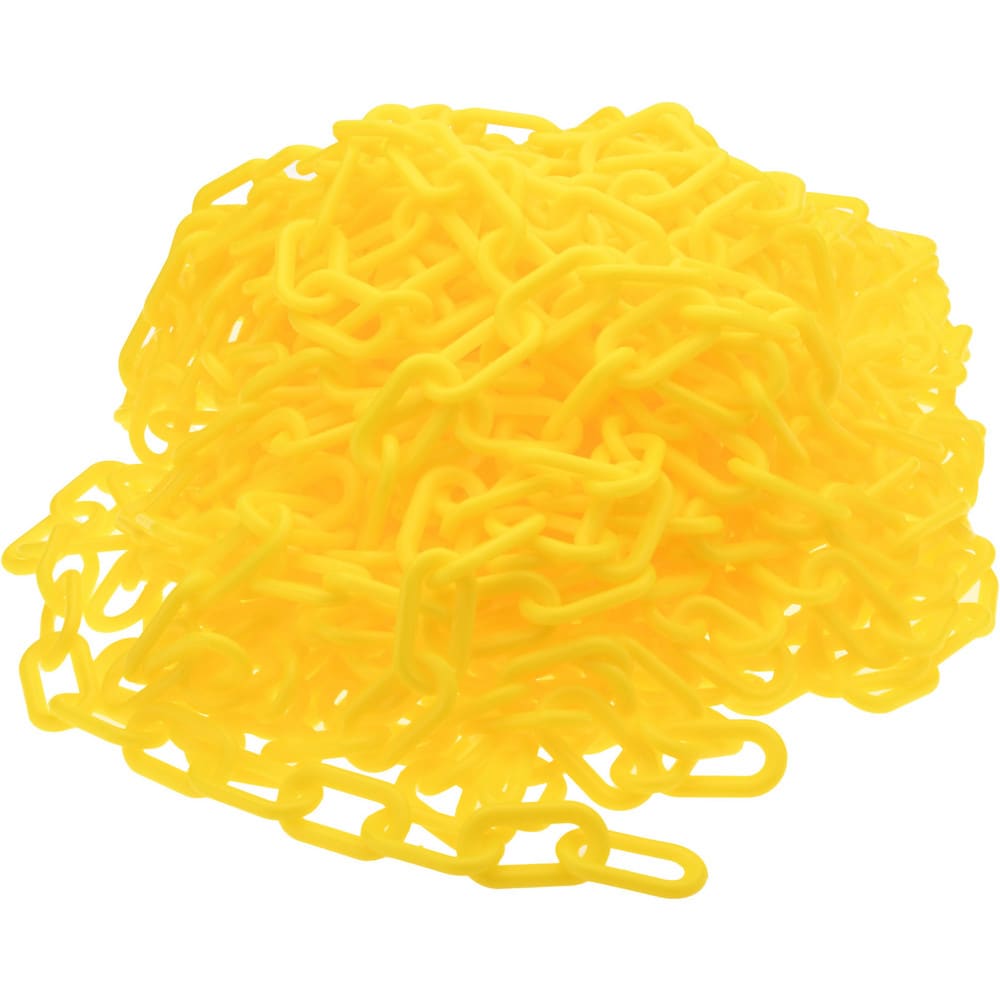 Chain: Plastic, Yellow, 100' Long, 2" Wide