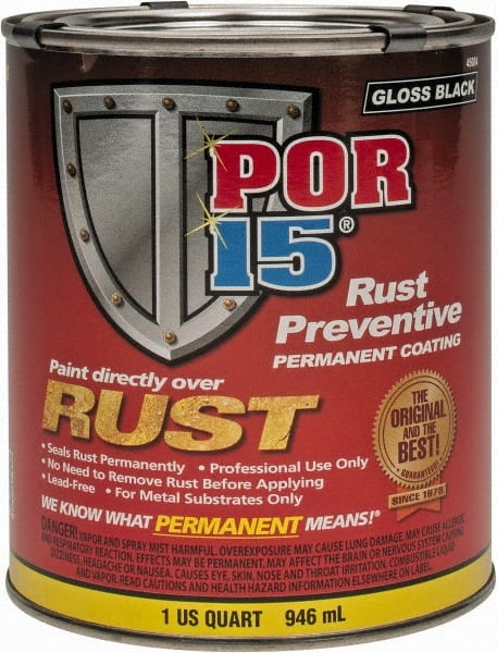 POR-15 45004 1 Quart, Black, Rust Preventative Paint 