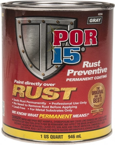 POR-15 45204 1 Quart, Gray, Rust Preventative Paint 
