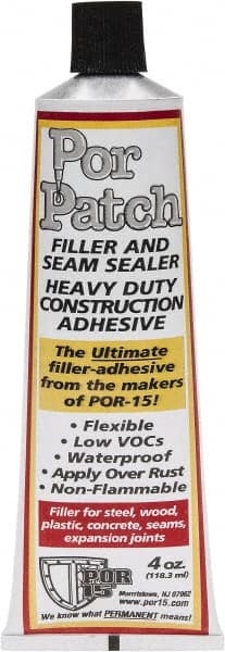 POR-15 49013 Automotive Body Repair Fillers; Body Filler Type: Patch Filler ; Container Size: 4 oz.; 4oz ; Container Type: Tube ; Color: Black; Black 