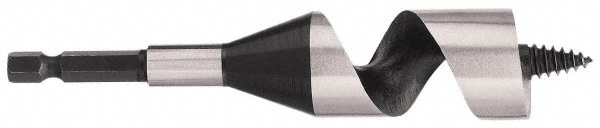 Dewalt DW1673 1-1/8", 7/16" Diam Hex Shank, 6" Overall Length with 4" Twist, Ship Auger Bit Image