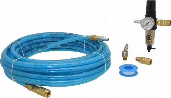 Blow Gun & Hose Kits; Type: Compressor Accessory Kit ; Hose Length (Feet): 50ft ; Hose Inside Diameter: 5/16 (Inch); Fitting Size: 1/4