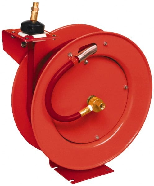 Lincoln - Hose Reel with Hose: 1/2″ ID Hose x 50', Spring