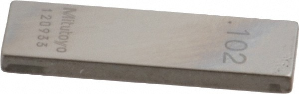 Mitutoyo 611142-531 Rectangle Steel Gage Block: 0.102", Grade 0 Image