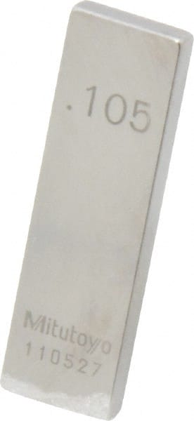 0.019 Length Mitutoyo Steel Rectangular Gage Block ASME Grade AS-1 