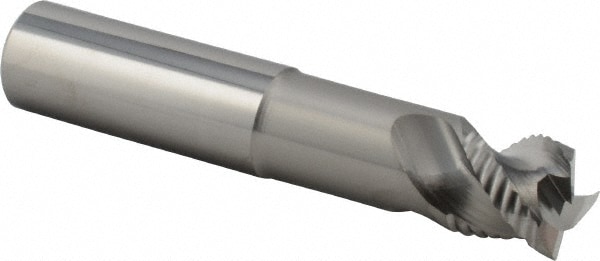 Iscar 5622050 Corner Radius End Mill: 3/4" Dia, 5/8" LOC, 0.008" Radius, 3 Flutes, Solid Carbide 