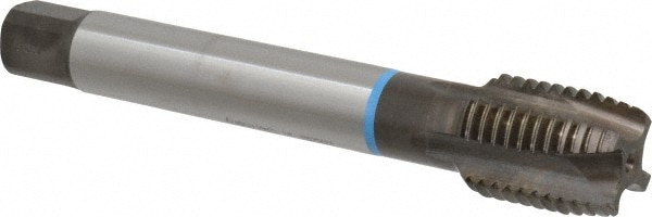 Emuge C0203000.0130 Spiral Point Tap: M30 x 3.5, Metric Coarse, 4 Flutes, Plug, 6H, Cobalt, Nitride Finish Image