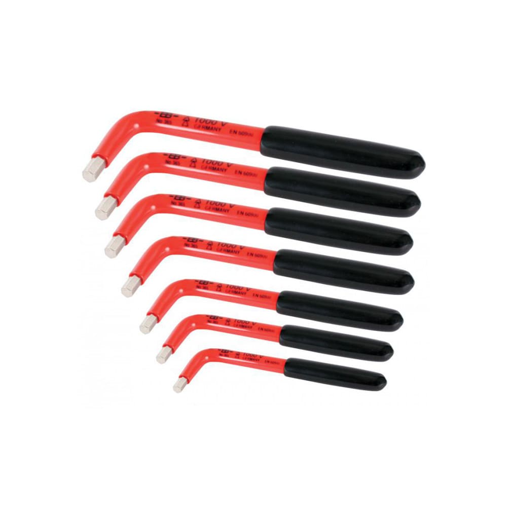 Wiha 13691 7 Piece Insulated L-Key Hex Key Set Image