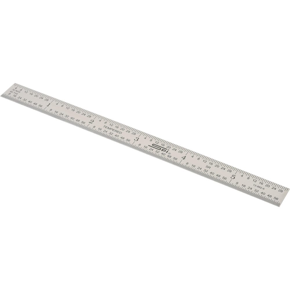 Benchmark Tools 2 Ea 6 5R Flexible Machinist Ruler Grad Brushed Stainless  Steel