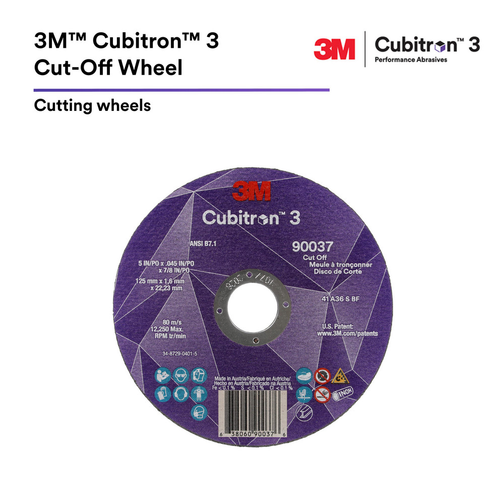 3M - Cutoff Wheel: Type 1, 3