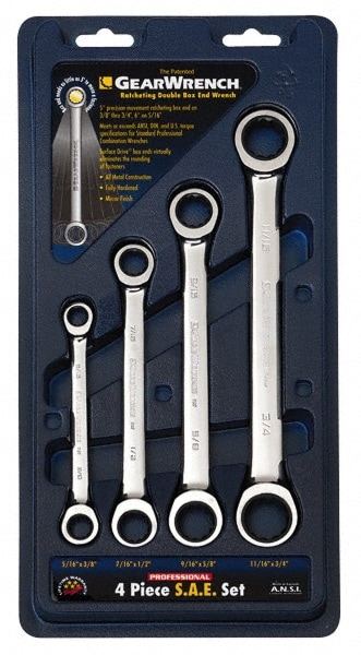 Double end Tube Spanner, 8 pc's