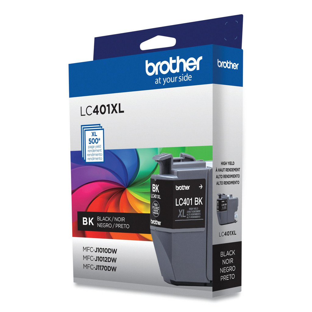 brother Office Machine Supplies: Ink/Ink Cartridges, Black, 1 per Pack - Use w/ Brother MFC-J1010DW, J1012DW, J1170DW | Part #BRTLC401XLBKS