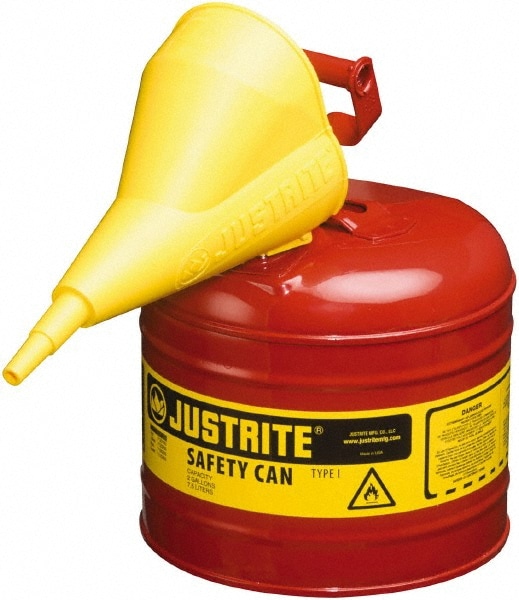 Safety Can: 2 gal, Brass