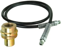 Hydraulic Pump Hose: 1/4" ID, 10' OAL, Rubber