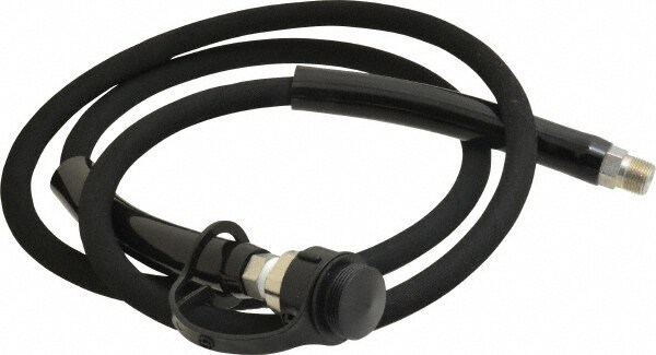 Hydraulic Pump Hose: 1/4" ID, 6' OAL, Rubber