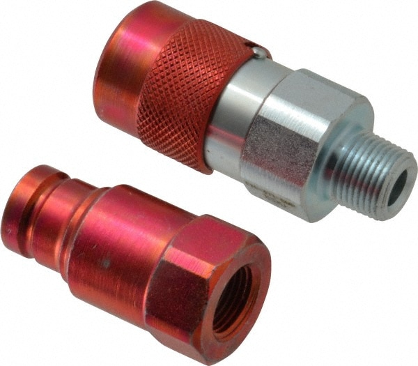 Value Collection PS-MH-HPC1-036 Hydraulic Hose Flush Face Coupler Set: 3/8" Image