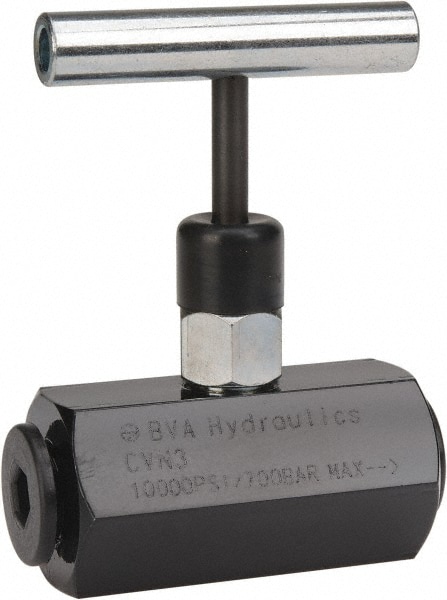 Value Collection PS-MH-HPC1-053 Hydraulic Control Needle Valve: 3/8-18 Inlet, 3/8-18 Thread, 10,000 Max psi Image