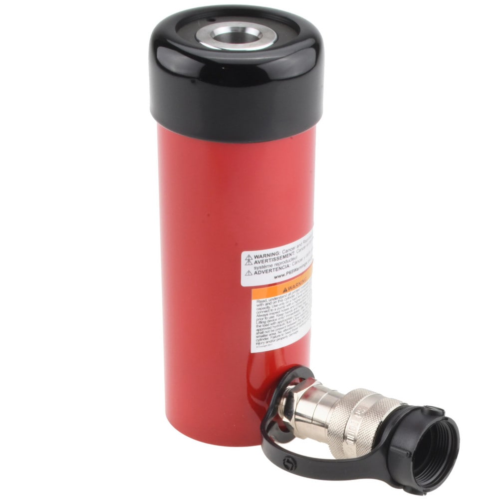 Portable Hydraulic Cylinder: 8.72 cu in Oil Capacity