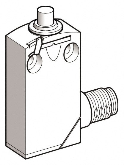 Telemecanique Sensors XCMD2110M12 General Purpose Limit Switch: SPCO, 2NC/2NO, End Plunger, Top Image