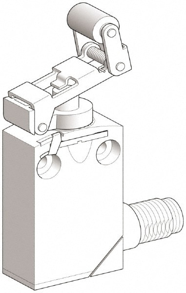 Telemecanique Sensors XCMD2124M12 General Purpose Limit Switch: SPDT, NC, Roller Plunger, Top Image