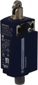 Telemecanique Sensors XCKP2102M12 General Purpose Limit Switch: SPDT, NC, Roller Plunger, Top 
