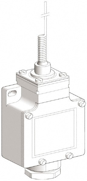 Telemecanique Sensors XCKL106H7 General Purpose Limit Switch: SPDT, NC, Cat Whisker, Top 