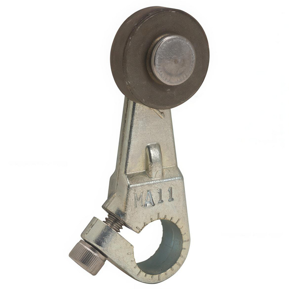 1-1/2" Long, 0.63" Dia, Cast Zinc Body, Limit Switch Operator - Steel Roller, For Use with Limit Switches