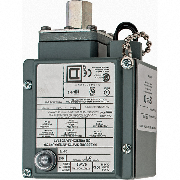 Square D - 4, 13 and 4X NEMA Rated, SPDT-DB, 3 to 150 psig ...