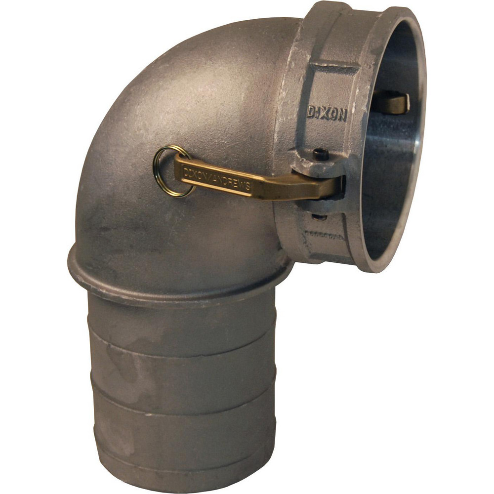 Suction & Discharge Hose Couplings: Type C Elbow, Cam & Groove, Coupler x 90° Hose Shank, Aluminum