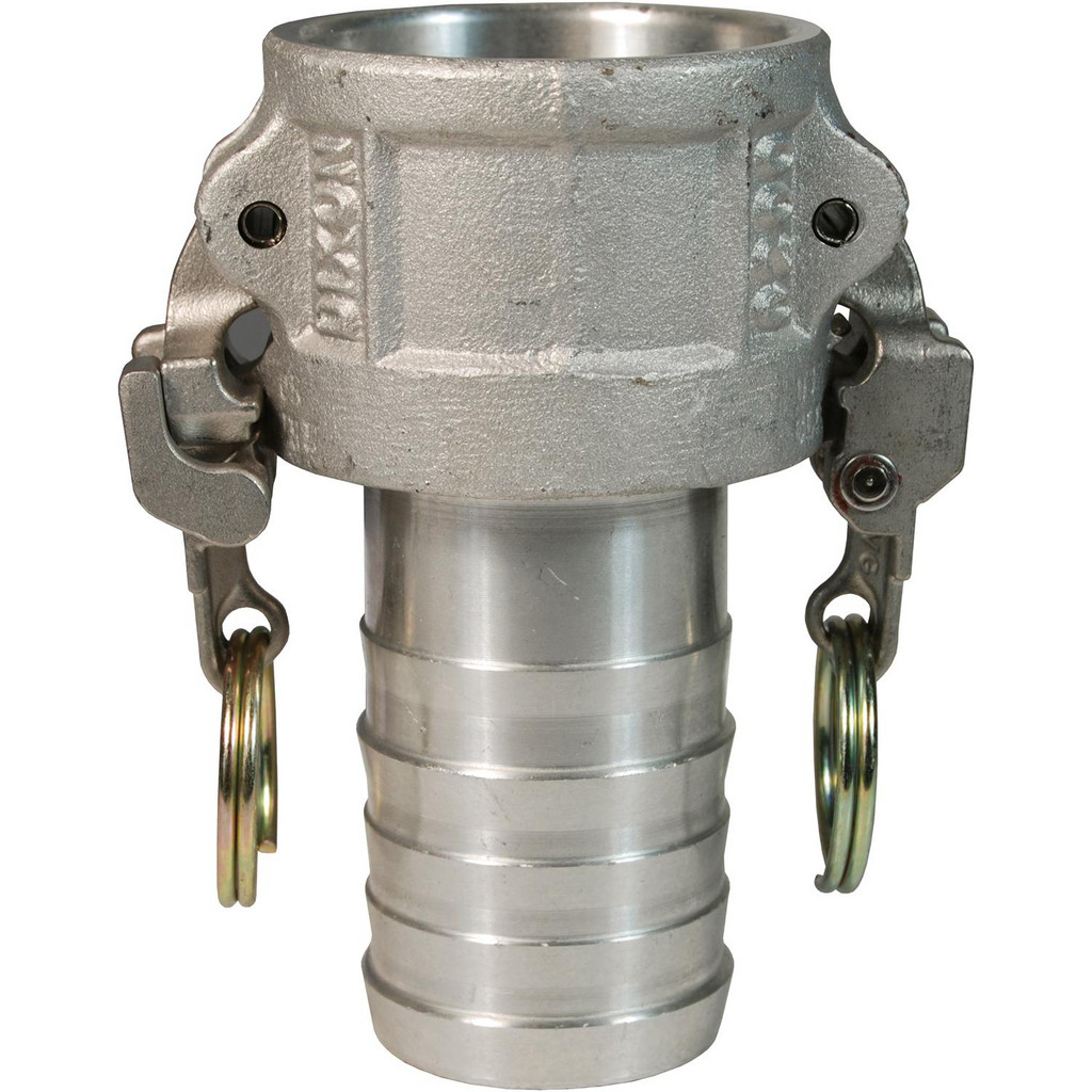 Hgzaccompany Aluminum Cam Lock Fittings - 1 Inch Type C Female Coupler X Hose Barbed - 2 Pack Cam And Groove Quick Connect